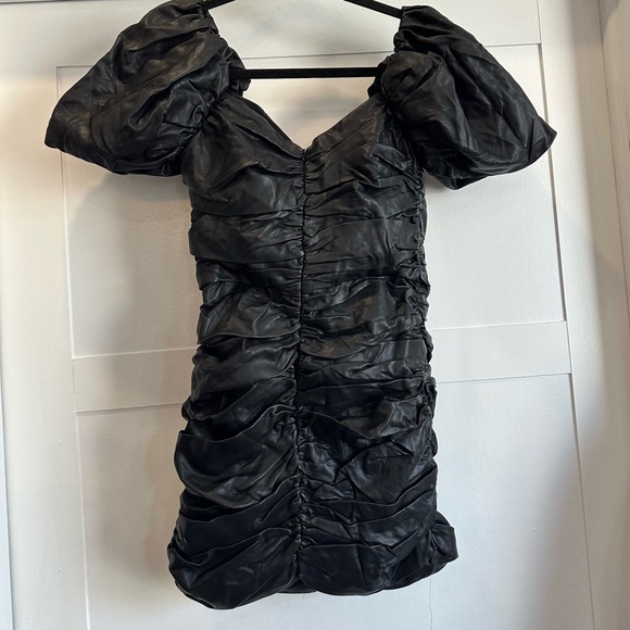 Naked Wardrobe Runway Faux Leather Dress size small - Picture 2 of 5